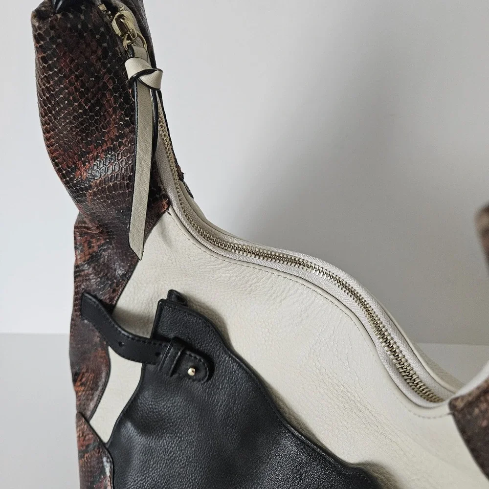 Vince Camuto Hobo Snakeskin Leather Bag 16